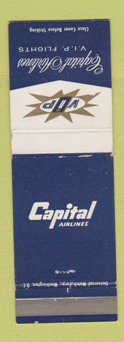 Matchbook Cover - Capital Airlines VIP Flights