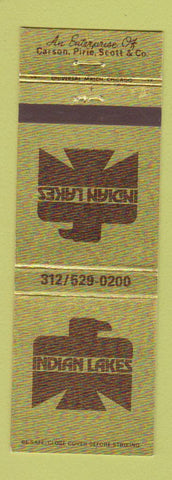 Matchbook Cover - Indian Lakes Country Club Bloomingdale IL Carson Pirie Scott