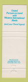 Matchbook Cover - United Airlines DC-10 Airplane