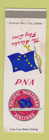 Matchbook Cover - Pacific Norther Airlines Alaska Flag WEAR