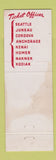 Matchbook Cover - Pacific Norther Airlines Alaska Flag WEAR
