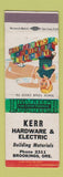 Matchbook Cover - Kerr Hardware Electric Brookings OR