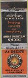 Matchbook Cover - Dick's Welding Shop Acetylene Lima OH