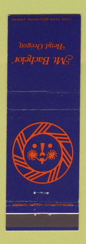 Matchbook Cover - Mount Bachelor Bend OR