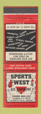 Matchbook Cover - Sports West Ace Hardware Klamath Falls OR