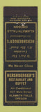 Matchbook Cover - Hershberger's Restaurant Buffet Klamath Falls OR