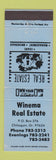 Matchbook Cover - Winema Real Estate Chiloquin OR