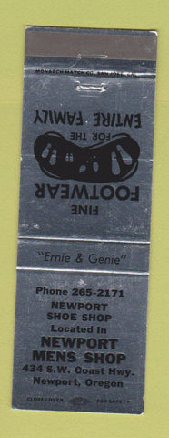 Matchbook Cover - Newport Men's Shop shoes Newport OR WEAR