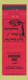 Matchbook Cover - Fireside Inn Woodson OR