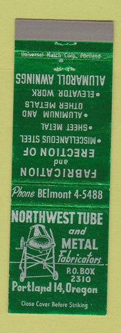 Matchbook Cover - Northwest Tube and Metal Portland OR