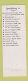 Matchbook Cover - The Corral Restaurant Portland OR