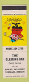 Matchbook Cover - The Cleaning Bar Portland OR WEAR