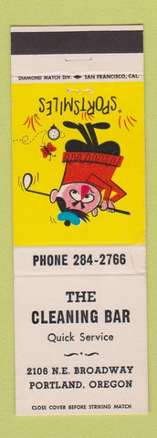 Matchbook Cover - The Cleaning Bar Portland OR WEAR