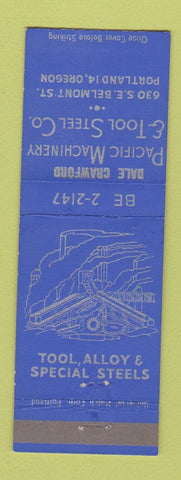 Matchbook Cover - Pacific Machinery Tool Steel Portland OR