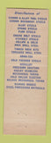Matchbook Cover - Pacific Machinery Tool Steel Portland OR