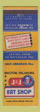 Matchbook Cover - J&J Eat Shop Restaurant Bristow OK