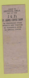 Matchbook Cover - J&J Eat Shop Restaurant Bristow OK
