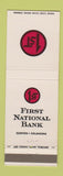 Matchbook Cover - First National Bank Clinton OK