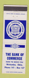 Matchbook Cover - Bank of Commerce Wetumka OK