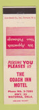 Matchbook Cover - The Coach Inn Motel Watonga OK