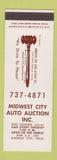 Matchbook Cover - Midwest City Auto Auction OK