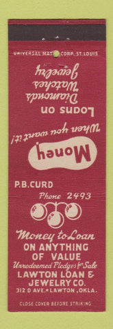 Matchbook Cover - Lawton Loan and Jewelry Lawton OK