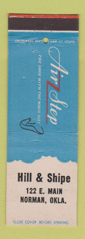Matchbook Cover - Air Step Shoes Hill & Shipe Norman OK
