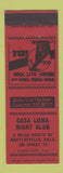 Matchbook Cover - Casa Loma Night Club Bartlesville OK