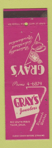 Matchbook Cover - Gray's Jewelry Tulsa OK