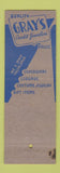 Matchbook Cover - Gray's Jewelry Tulsa OK