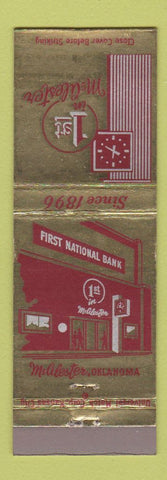 Matchbook Cover - 1st National Bank McAlester OK
