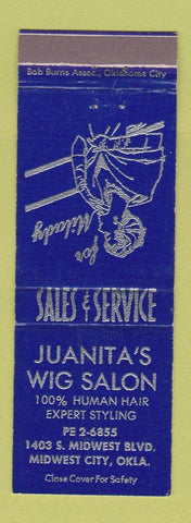 Matchbook Cover - Juanita's Wig Salon Midwest City OK