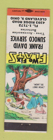 Matchbook Cover - Frank Davis Sunoco oil gas Cleveland OH hillbilly