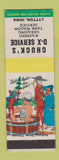 Matchbook Cover - Chuck's DX oil gas Lytton IA hillbilly