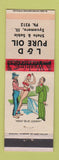 Matchbook Cover - L&D Pure oil gas Sycamore IL hillbilly