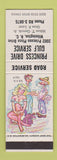 Matchbook Cover - Princess Drive Gulf oil gas Wilmington NC hillbilly