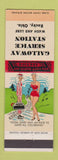 Matchbook Cover - Galloway Service oil gas Rocky OH Mobil hillbilly
