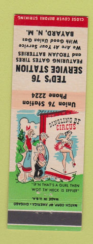 Matchbook Cover - Ted's 76 oil gas Bayard NM hillbilly