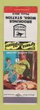 Matchbook Cover - Mobil oil gas Brookings OR? hillbilly