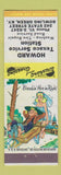 Matchbook Cover - Howard Texaco oil gas Bowling Green KY hillbilly
