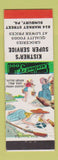 Matchbook Cover - Kistner's Super Service Grocery Sunbury PA hillbilly