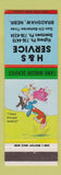 Matchbook Cover - H&S Service oil gas Bradshaw NE hillbilly