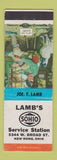 Matchbook Cover - Lamb's Sohio oil gas New Rome OH