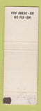 Matchbook Cover - Bill's Sohio oil gas Toledo OH