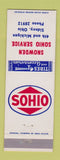 Matchbook Cover - Snowden Sohio oil gas Sidney OH