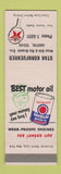 Matchbook Cover - Texaco oil gas Stan Kornfuehrer Austin TX