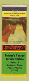 Matchbook Cover - Palmer's Texaco oil gas Andover CT