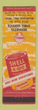 Matchbook Cover - Shell oil gas Bennetts Muskegon Heights MI