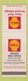 Matchbook Cover - Shell oil gas Wallace Knoxville TN