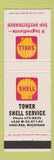 Matchbook Cover - Shell oil gas Tower Service Chelsea MI